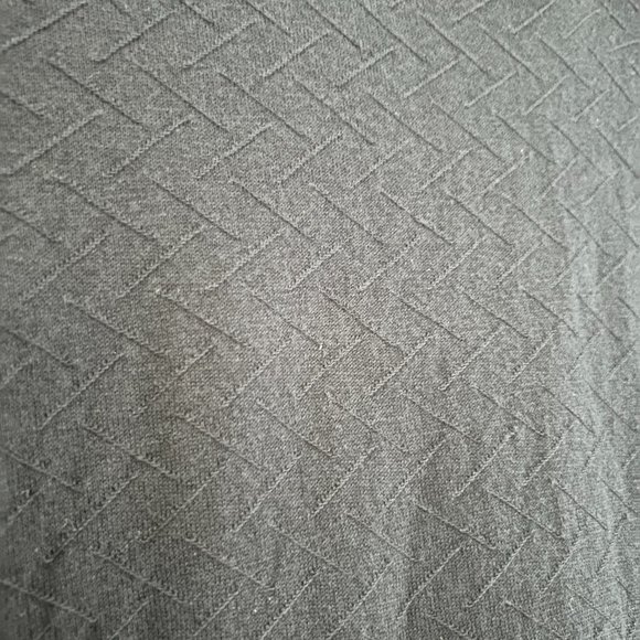 Express Zig Zag Cotton Short Sleeve Notch Polo Sweater (Large, Blue) - Picture 5 of 5